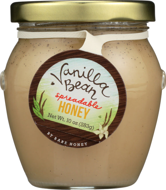 BARE HONEY: Vanilla Bean Honey Spread, 10 oz