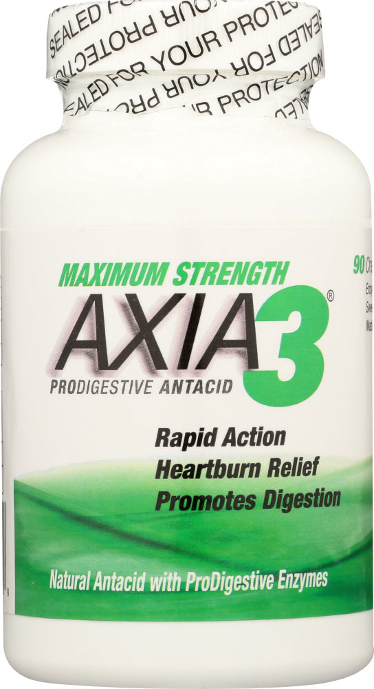 AXIA3: Prodigestive Antacid Heartburn Relief Digest Aid, 90 tb