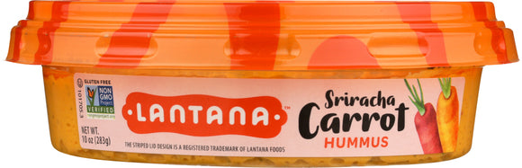 LANTANA: Hummus Carrot Sriracha, 10 oz