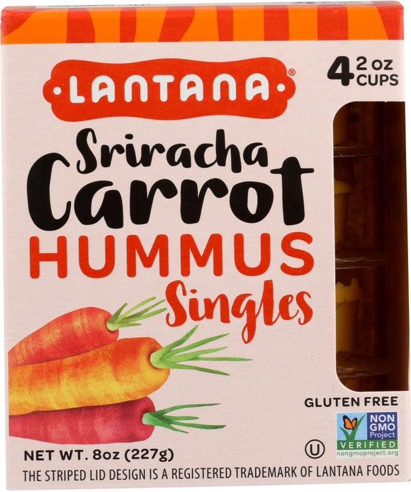 LANTANA: Hummus Carrot 4 pk, 8 oz