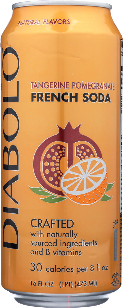 DIABOLO: Tangerine Pomegranate French Soda, 16 oz