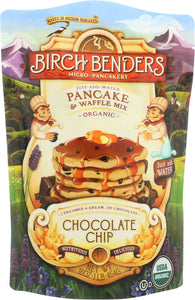 BIRCH BENDERS: Pancake & Waffle Mix Chocolate Chip, 16 oz