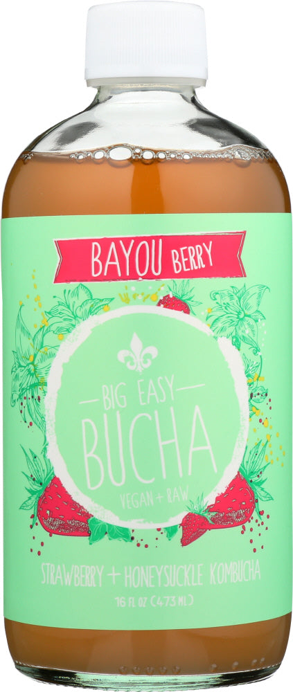 BIG EASY BUCHA: Kombucha Bayou Berry, 16 oz