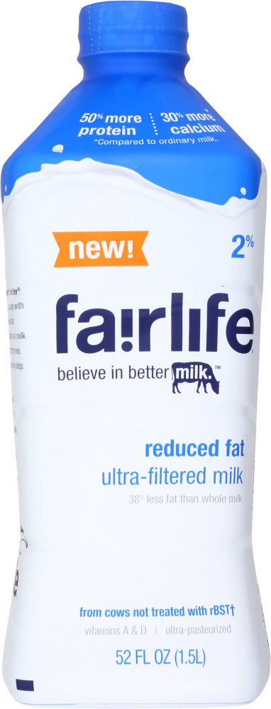 FAIRLIFE: 2% Reduced Fat Ultra Filtered Milk, 52 fl oz