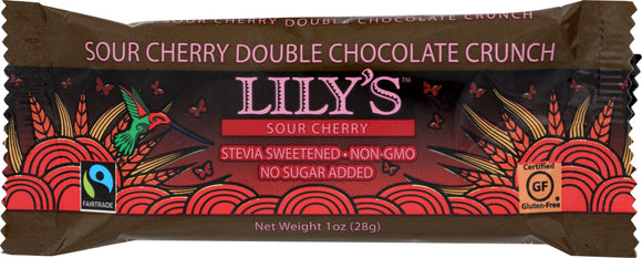 LILYS SWEETS: Sour Cherry Double Chocolate Crunch, 1 oz
