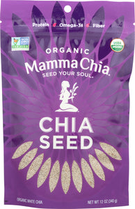 MAMMA CHIA: Organic White Chia Seeds, 12 oz