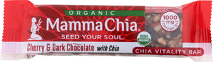 MAMMA CHIA: Organic Chia Vitality Bar Cherry & Dark Chocolate, 1.4 oz