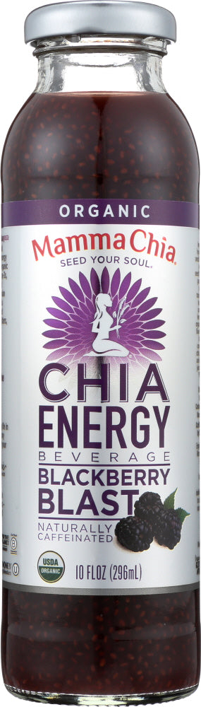 MAMMA CHIA: Organic Blackberry Vitality Energy  Drink, 10 oz