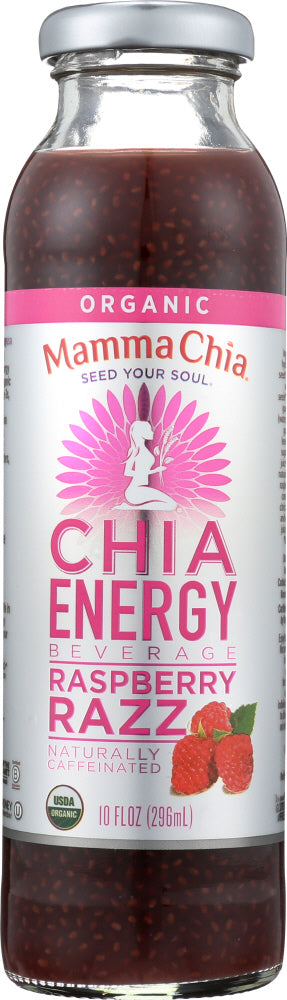 MAMMA CHIA: Organic Raspberry Razz Clean Energy Beverage, 10 oz