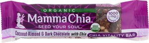 MAMMA CHIA: Organic Chia Vitality Bar Coconut Almond & Dark Chocolate, 1.4 oz