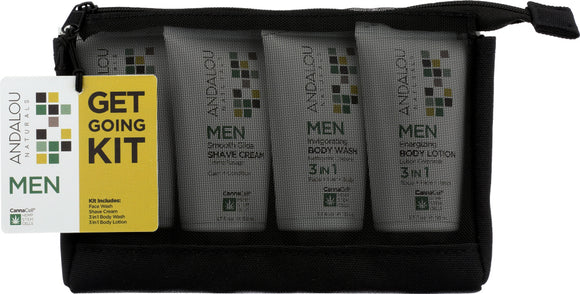 ANDALOU NATURALS: Men Get Going Kit, 4 pc