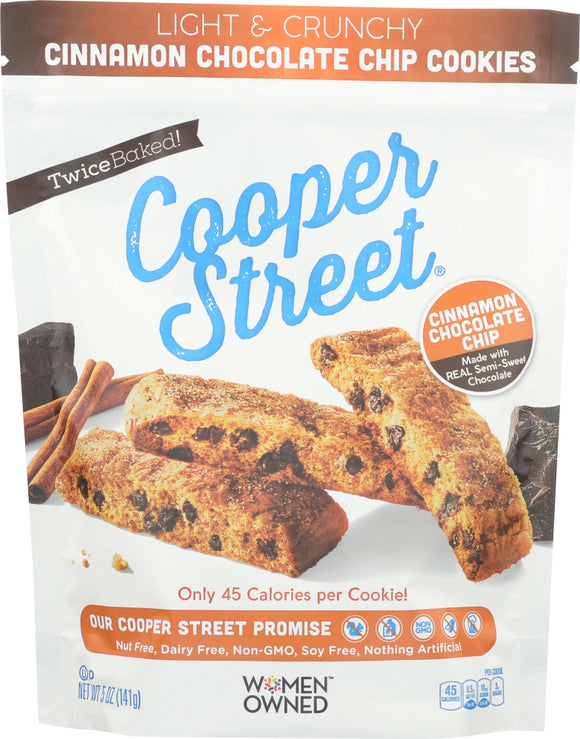 COOPER STREET: Cookies Cinnamon Chocolate Chip, 5 oz
