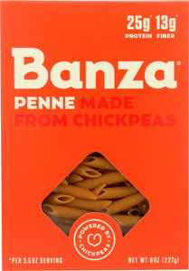 BANZA: Penne Chickpea Pasta, 8 oz