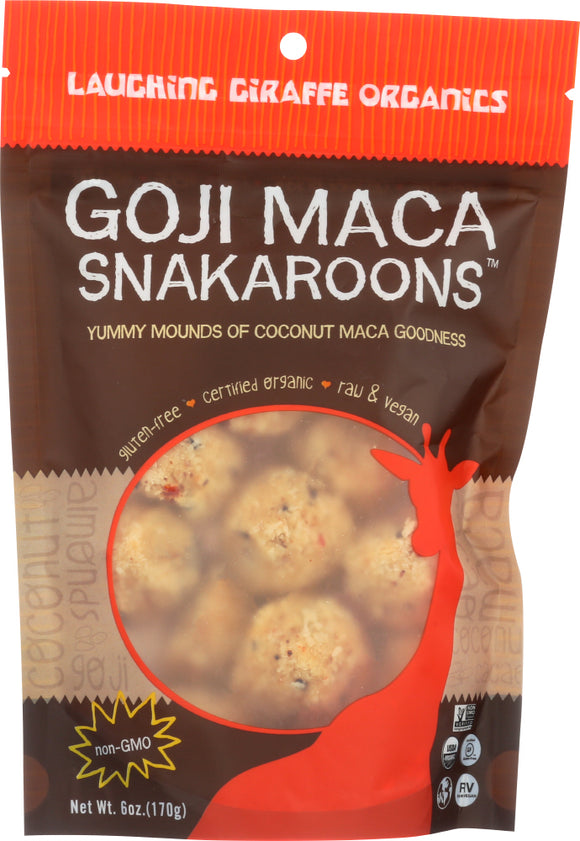 LAUGHING GIRAFFE ORGANICS: Snakaroons Gluten Free Goji Maca, 6 oz