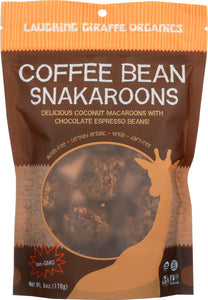 LAUGHING GIRAFFE ORGANICS: Coffee Bean Snakaroons, 6 Oz