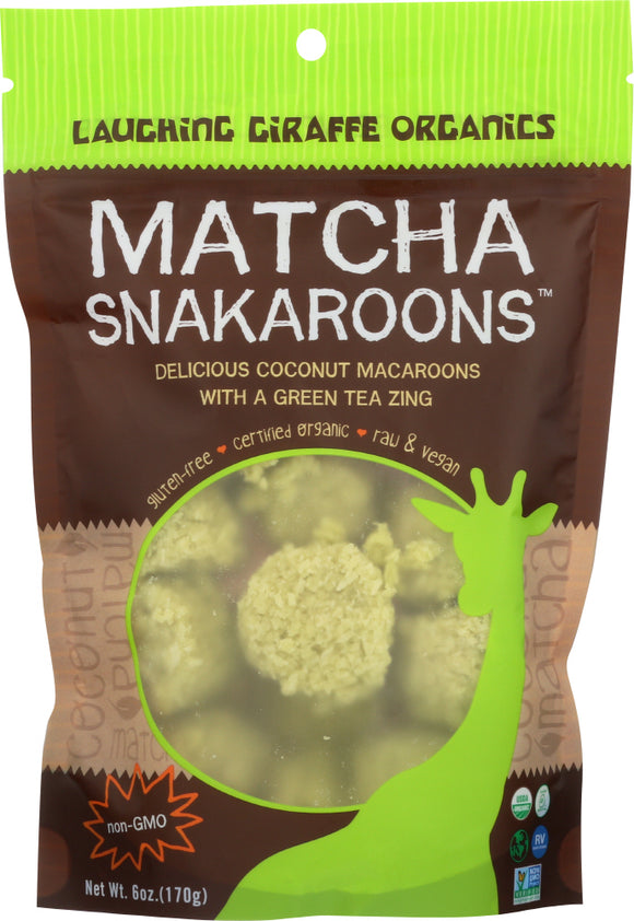 LAUGHING GIRAFFE: Snackaroons Matcha, 6 oz