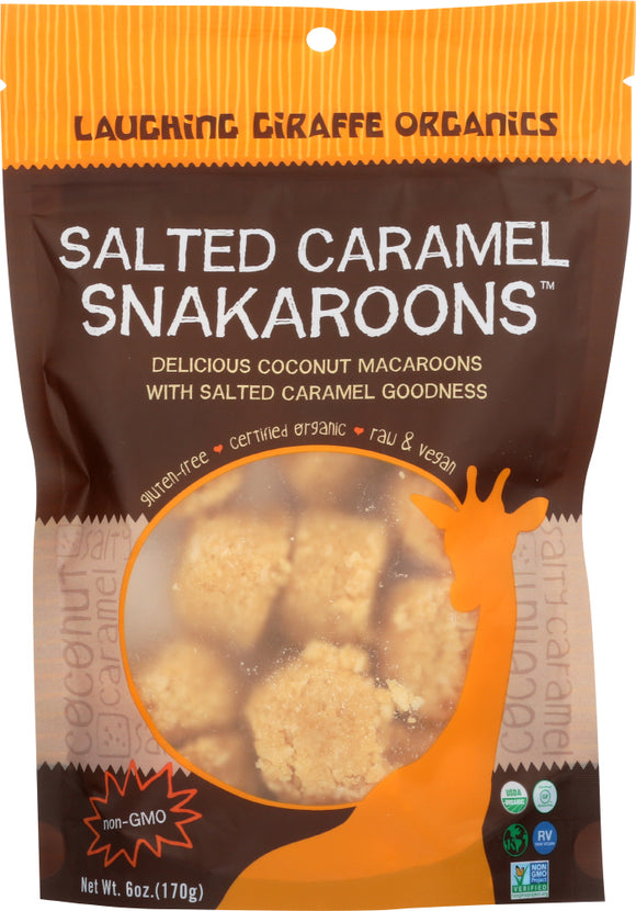 LAUGHING GIRAFFE: Snackaroons Salted Caramel, 6 oz