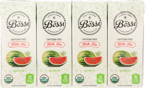 BOSSI: Caffeine Free Organic Kids Tea Watermelon 8 x 6.75 fl oz, 54 fo