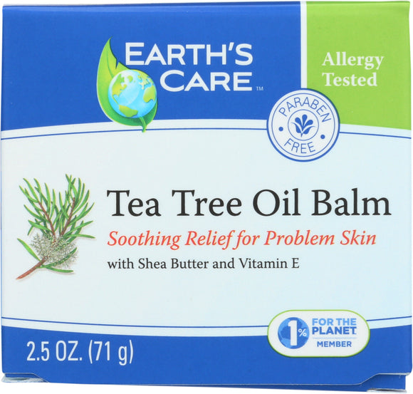 EARTHS CARE: Balm Tea Tree Oil, 2.5 oz