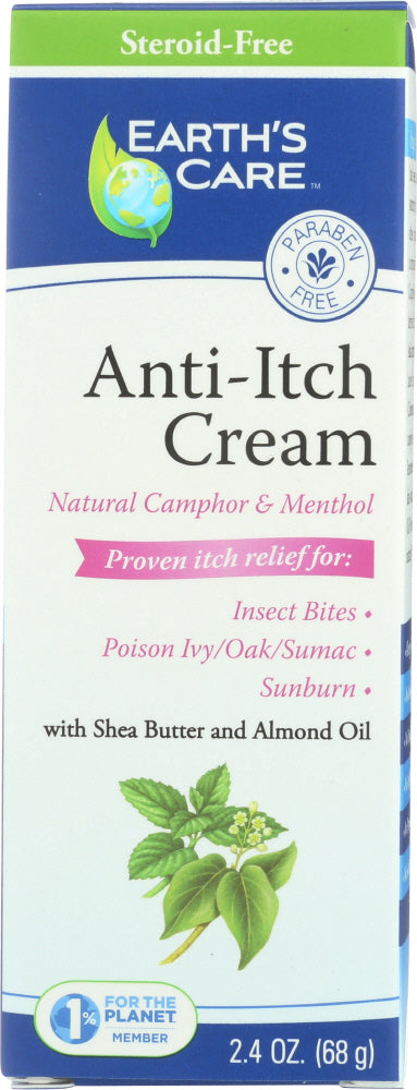 EARTHS CARE: Cream Anti-Itch, 2.4 oz