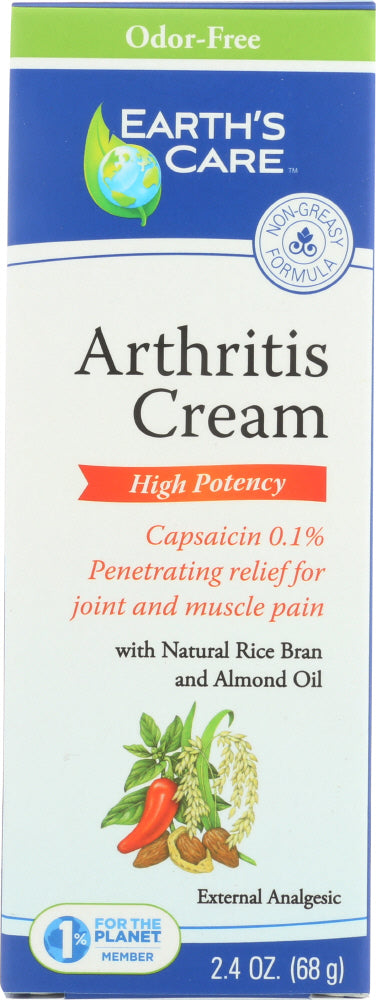 EARTHS CARE: Cream Arthritis, 2.4 oz