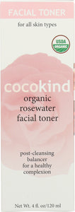 COCOKIND: Organic Rosewater Facial Toner, 4 oz