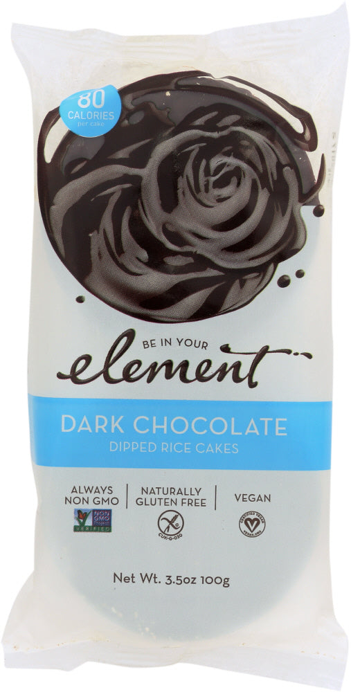 ELEMENT: Snacks Dark Chocolate Rice Cakes, 3.5 Oz