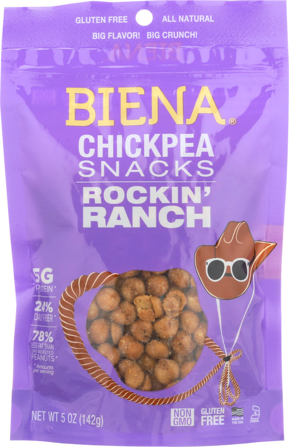 BIENA: Rockin' Ranch Chickpea Snacks, 5 oz