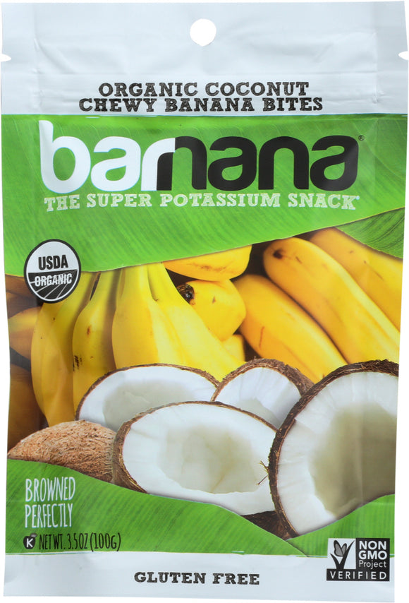 BARNANA: Organic Coconut Chewy Banana Bites, 3.5 oz