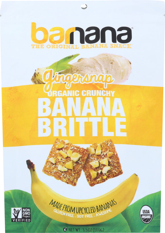 BARNANA: Gingersnap Banana Brittle 3.5 Oz