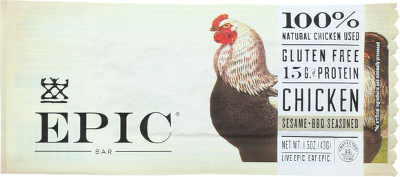 EPIC: Protein Bar Chicken Sesame BBQ, 1.5 oz