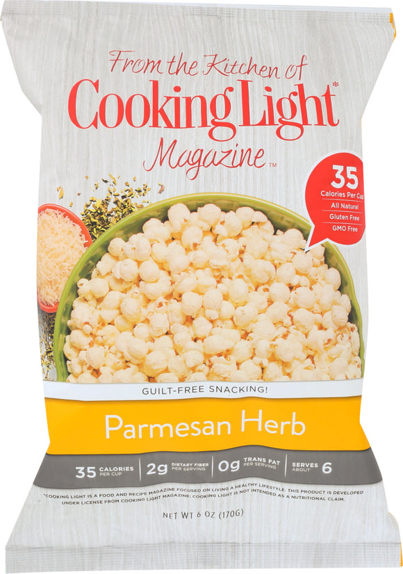 COOKING LIGHT: Parmesan Herb Popcorn, 6 oz