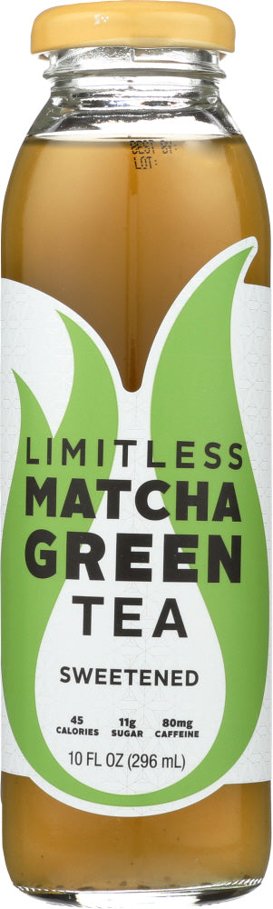 LIMITLESS COFFEE: Sweetened Matcha Green Tea, 10 fl oz