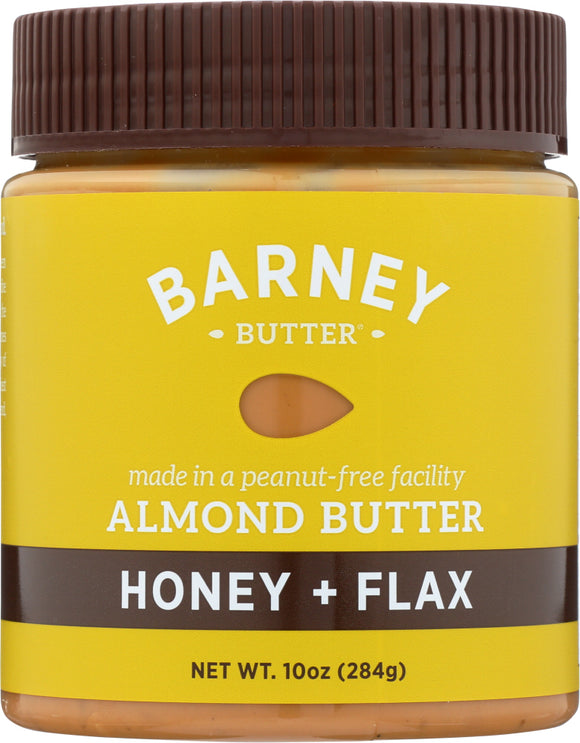 BARNEY BUTTER: Almond Butter Honey + Flax, 10 oz