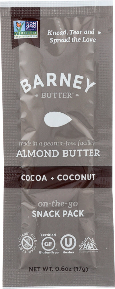 BARNEY BUTTER: Almond Butter Cocoa Coconut, 0.6 oz