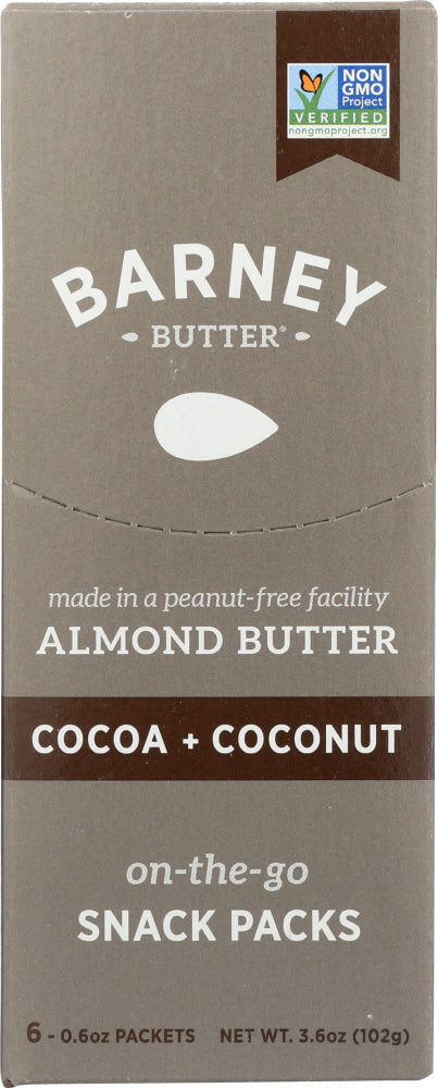 BARNEY BUTTER: Almond Butter Cocoa And Coconut 6 Pack  3.6 Oz