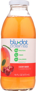 BLU DOT PROTEIN TEA: Cherry Mango, 16 oz