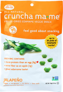 EDA ZEN: Crunch Ma Me Freeze Dried Edamame Veggie Snack Jalapeno, 0.7 oz