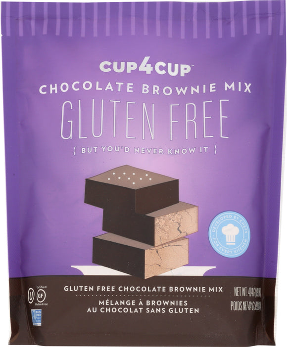 CUP 4 CUP: Chocolate Brownie Mix Gluten Free Flour, 14.25 oz