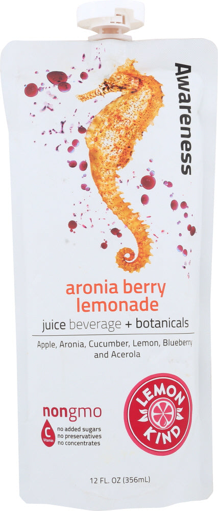 LEMONKIND: Juice Lemonade Aronia Berry, 12 fo