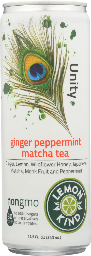 LEMONKIND: Unity Tea Ginger Peppermint Matcha, 11.5 fl oz