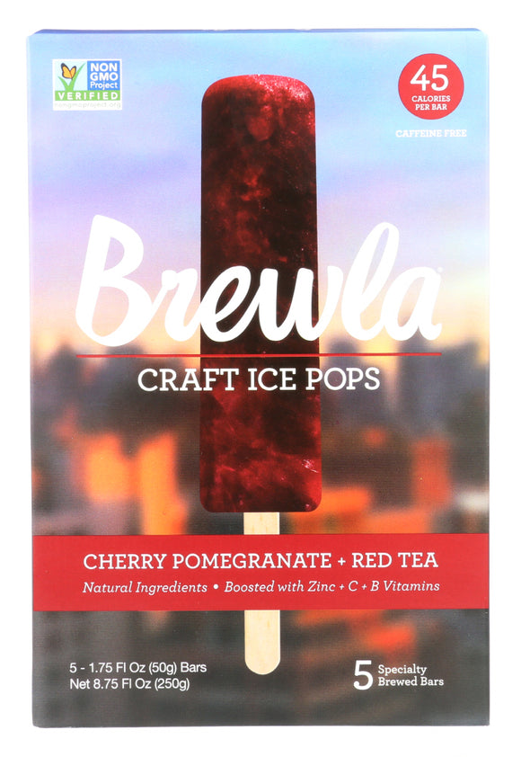 BREWLA: The Hero Cherry Pomegranate Red Tea 5 Packs, 8.75 oz