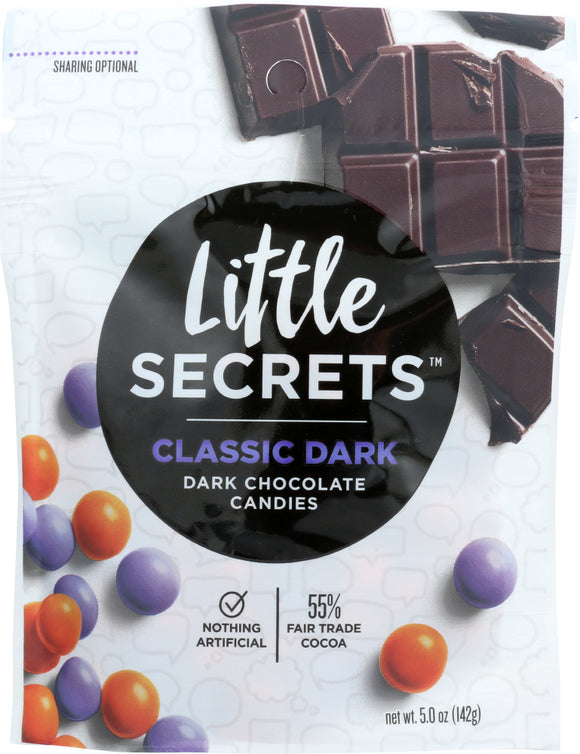 LITTLE SECRETS LLC: Dark Chocolate Candy, 5 oz