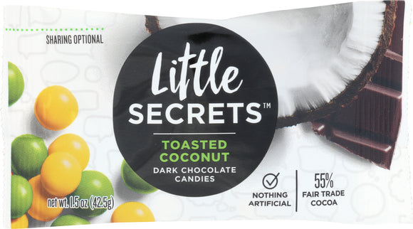 LITTLE SECRETS LLC: CONFECTION DARK CHOCOLATE TOASTED COCONUT (1.500 OZ)