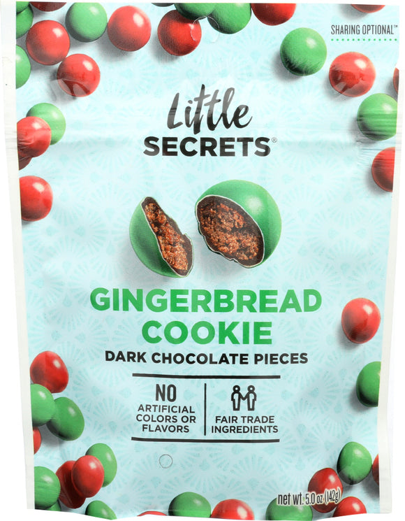 LITTLE SECRETS LLC: Candy Dark Spiced Gingerbread Cookie, 5 oz