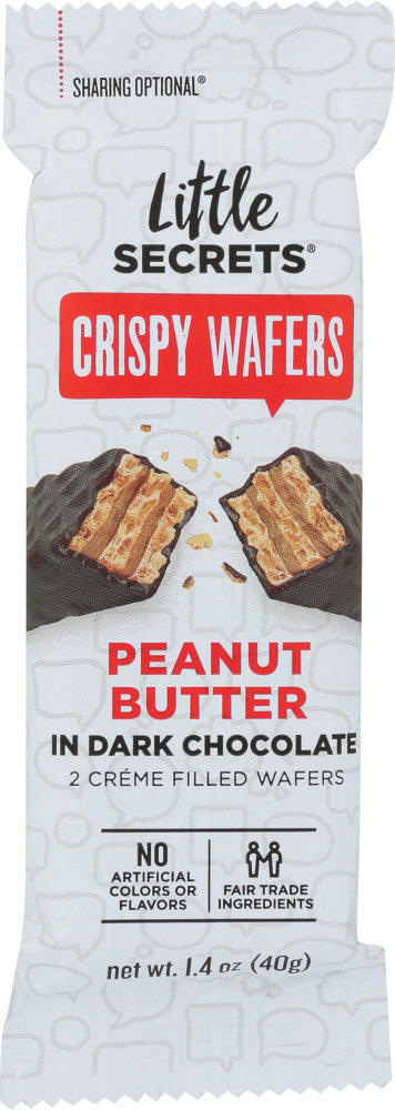LITTLE SECRETS LLC: Wafer Dark Chocolate Peanut Butter, 1.4 oz