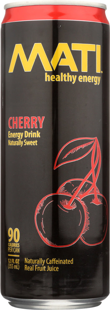 MATI ENERGY: Cherry Energy Drink, 12 oz