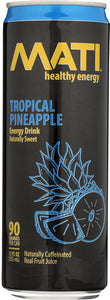 MATI ENERGY: Tropical Pineapple Energy Drink, 12 oz