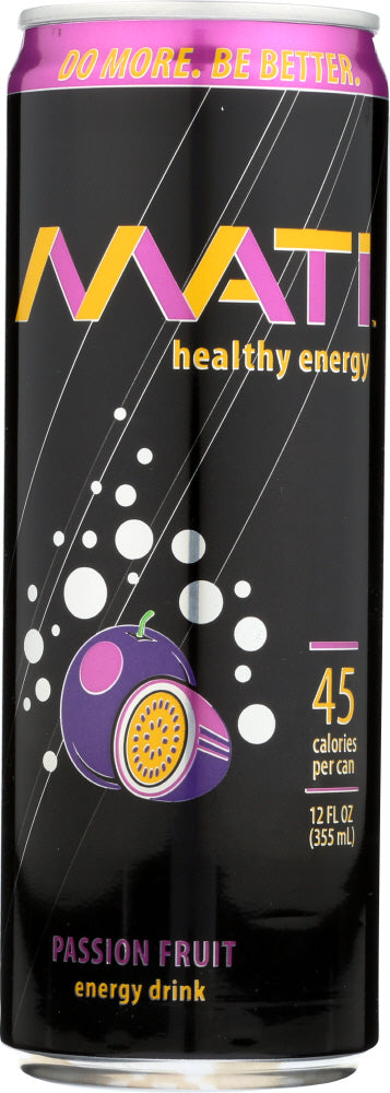 MATI ENERGY: Passion Fruit Energy Drink, 12 oz