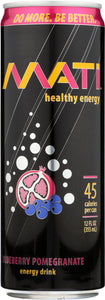 MATI ENERGY: Drink Energy Blueberry Pomegranate, 12 fo